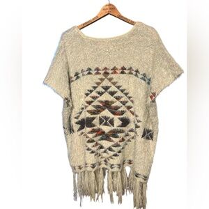 Powder River by Panhandle Aztec Western Poncho Size Medium